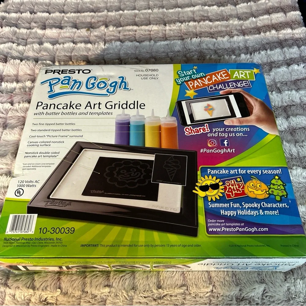 Presto pan gosh pancake Art Griddle art fun